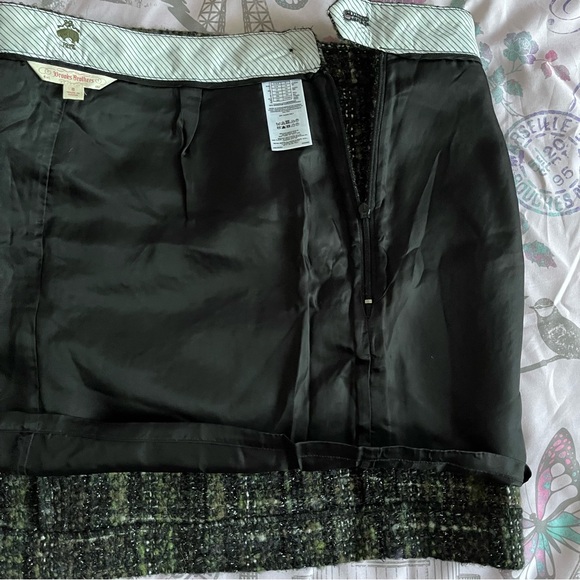 Brooks Brothers Tweed Wool Blend A-Line Skirt, Size 8 - Picture 7 of 9